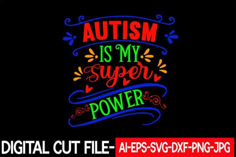 Download Free Autism Words Silhouette DXF Files