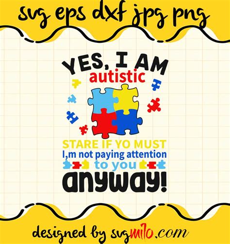 Download Free Autistic Pride for Cricut Machine