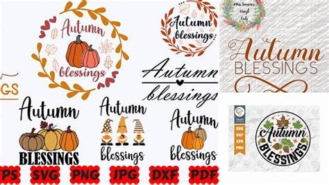 Download Free Autumn Blessings Cut Images
