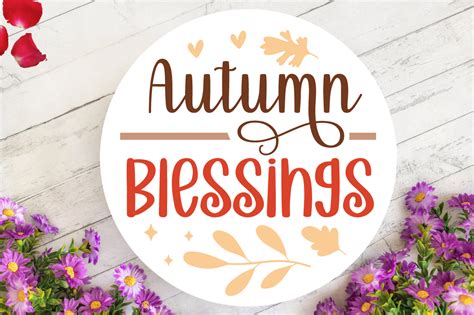 Download Free Autumn Blessings SVG Commercial Use