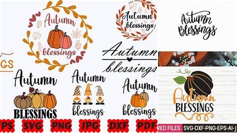 Download Free Autumn Blessings SVG Cut File Files