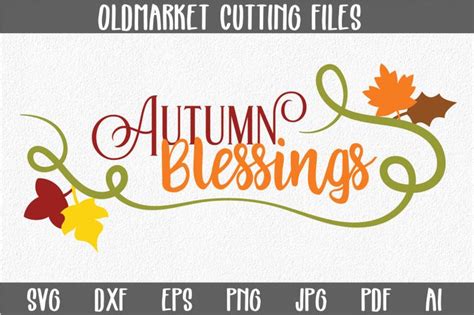 Download Free Autumn Blessings SVG Cut File For Silhouette