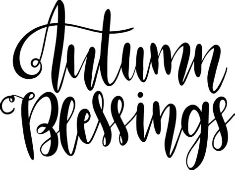 Download Free Autumn Blessings SVG Printable