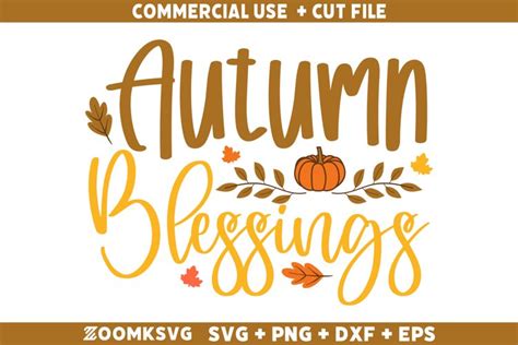 Download Free Autumn Blessings for Cricut Machine