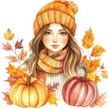 Download Free Autumn Girl Png Commercial Use DXF Files