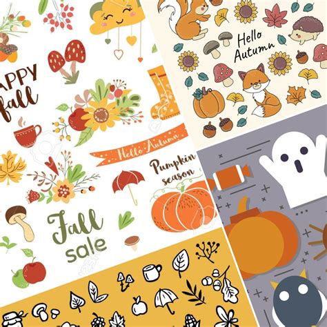 Download Free Autumn Pack For Cricut