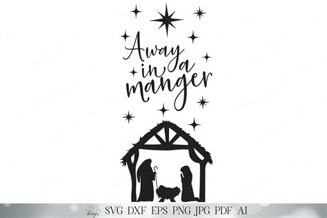 Download Free Away In A Manger DXF Files