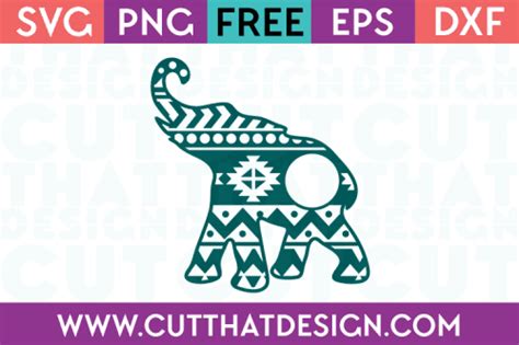 Download Free Aztec Pattern, Elephant Monogram Design - SVG, DXF, EPS - Cutting
Files Easy Edite