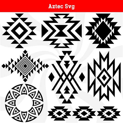 Download Free Aztec Patterns - Tribal Backgrounds Silhouette For Crafts