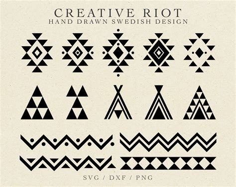Download Free Aztec Patterns - Tribal Backgrounds for Cricut