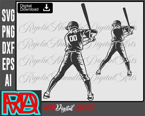 Download Free BASEBALL SHILOUETTE Creativefabrica DXF Files