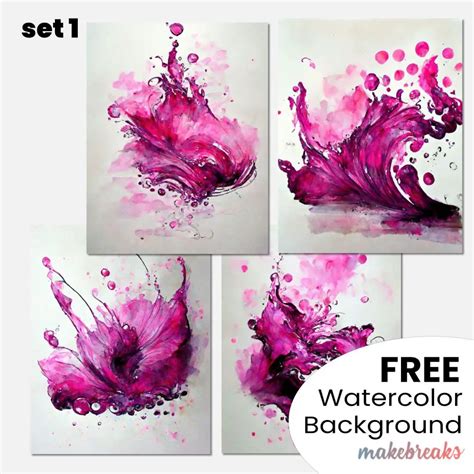 Download Free BBC Abstract Watercolor Background Pack Cut Files