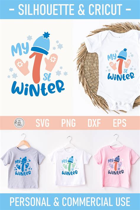Download Free Baby's First Winter SVG Cut File For Crafts