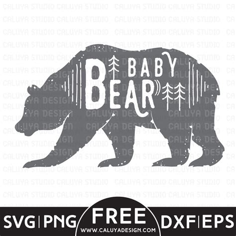 Download Free Baby Bear - SVG File, DXF File Files For Crafts