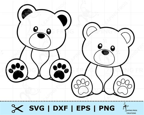 Download Free Baby Bear - SVG File, DXF File Printable