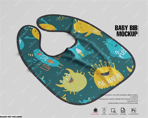 Download Free Baby Bib Mockup PSD TIFF Files PSD Files