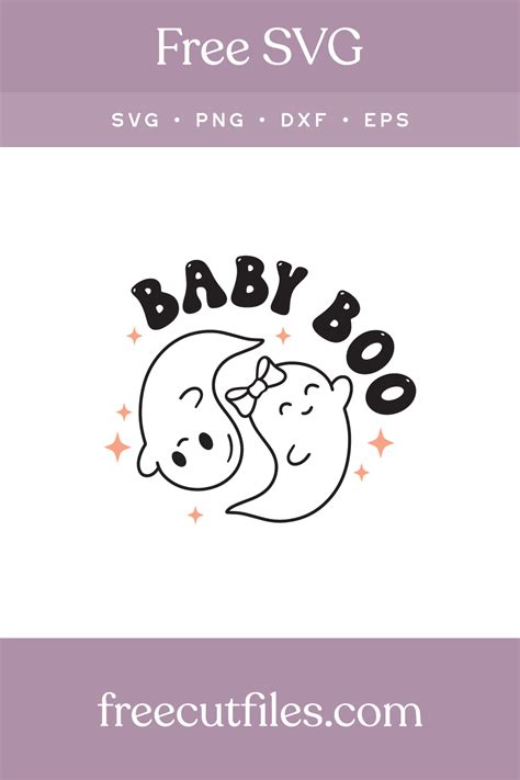 Download Free Baby Boo SVG Cut File For Crafts