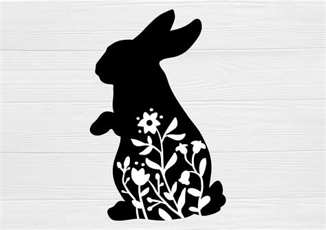 Download Free Baby Bunny Easter SVG Cut File Files DXF Files