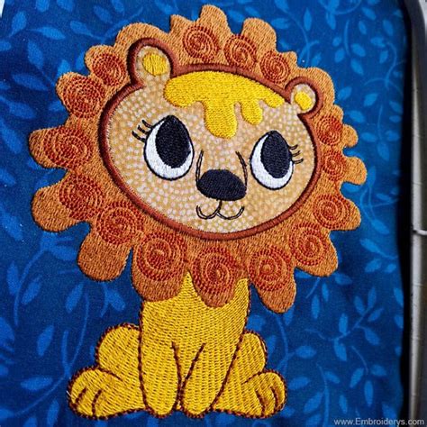 Download Free Baby Lion Applique Designs for Embroidery Machine Instant Download
Com Printable