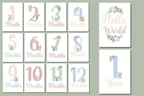 Download Free Baby Milestone Board Commercial Use For Crafts