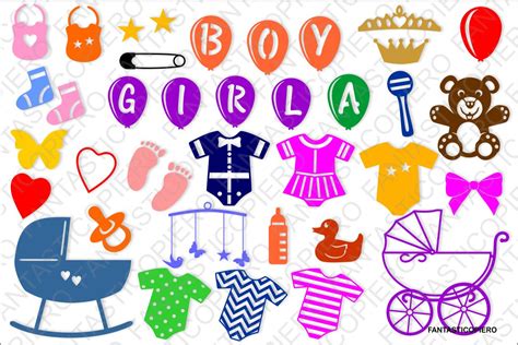 Download Free Baby Separate Elements and Stencil SVG Files. Cricut SVG Free PSD Mockups