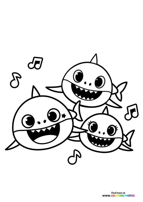 Free Baby Shark Coloring Pages