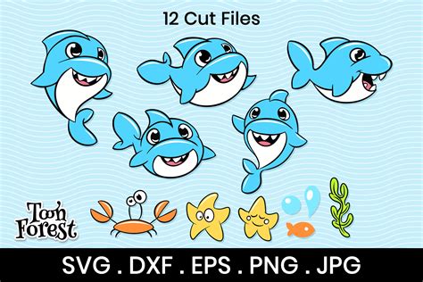 Download Free Baby Shark Commercial Use DXF Files