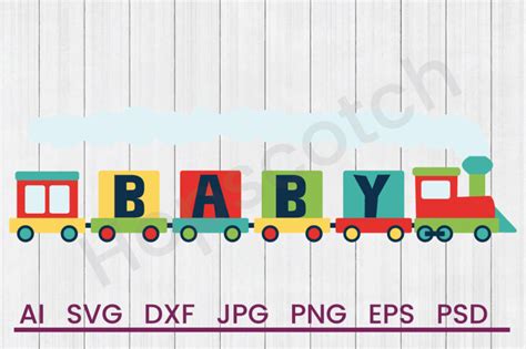 Download Free Baby Train - SVG File, DXF File Silhouette For Crafts