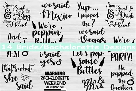 Download Free Bachelorette SVG Bundle Cut Files