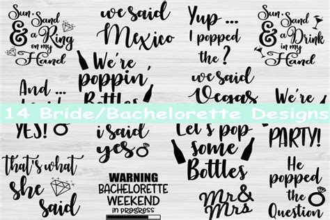 Download Free Bachelorette SVG Bundle Files For Crafts