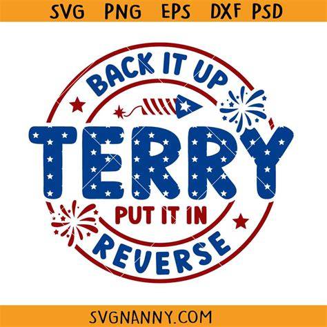 Download Free Back It Up Terry 4th of July Funny DXF Files