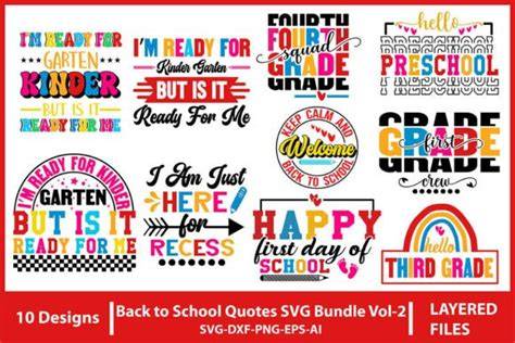 Download Free Back to school quotes bundle svg Files