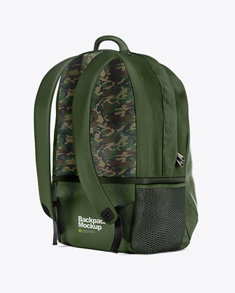 Download Free Backpack Mockup - Back Half Side View PSD Generator