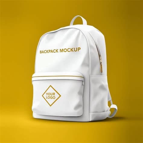 Download Free Backpack Mockup - Back View PSD for Branding