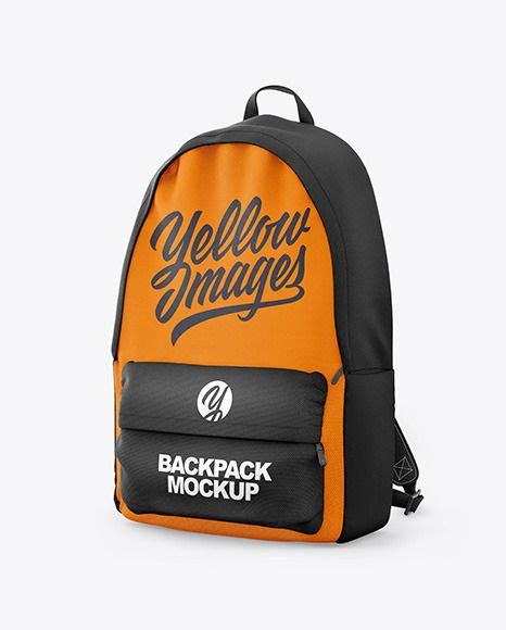 Download Free Backpack Mockup - Half Side View PSD Yellowimages