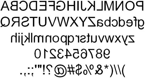 Unleash Your Creativity with Free Backwards Letter Font - The Upside Down Alphabet for Fancy Designs