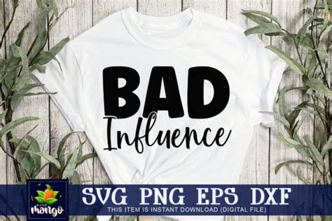 Download Free Bad influence SVG DXF Files