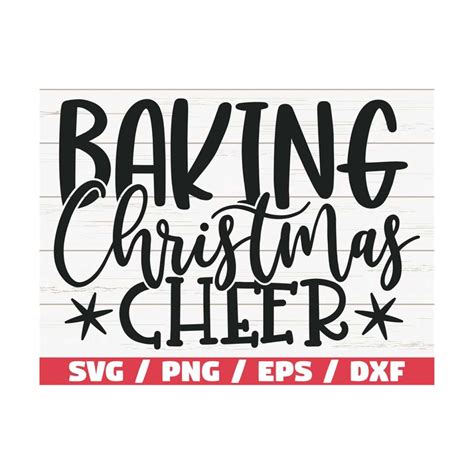 Download Free Baking Christmas Cheer SVG Cut File For Cricut