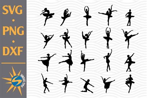 Download Free Ballet Silhouette SVG, PNG, DXF Digital Files Include Files