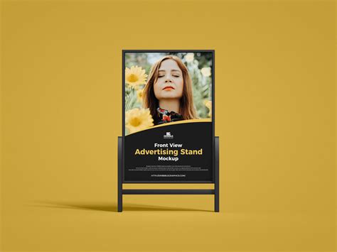 Download Free Banner Stand Mockup - Front View PSD Yellowimages