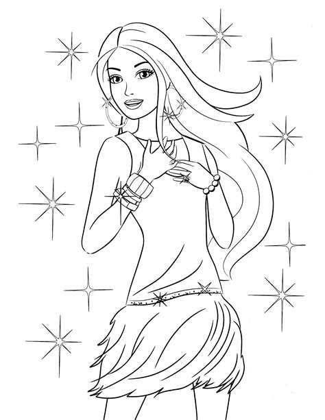 Free Barbie Coloring Pages Printable