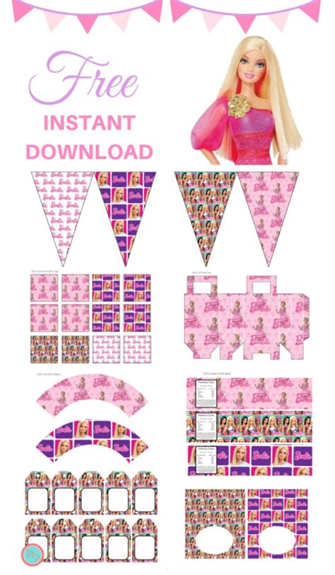 Free Barbie Printables Party