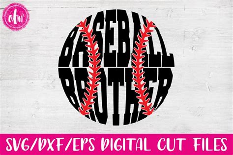 Download Free Baseball Brother - SVG, DXF, EPS Cut File Commercial Use