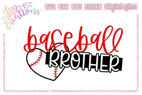 Download Free Baseball Brother - SVG, DXF, EPS Cut File Commercial Use For Crafts
