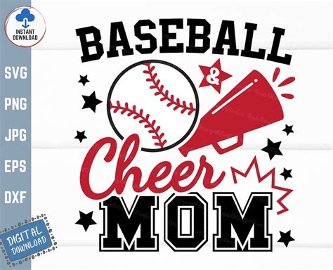 Download Free Baseball Cheer Mom Easy Edite