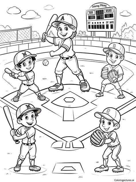 Free Baseball Coloring Pages