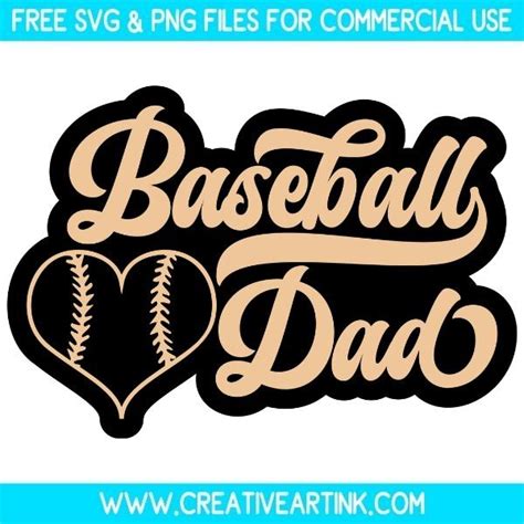 Download Free Baseball Dad - Svg Cut File Commercial Use For Crafts