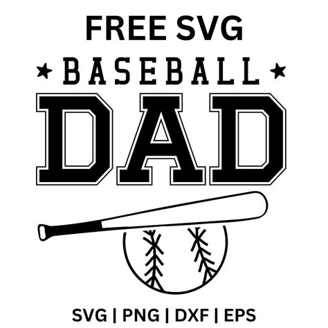 Download Free Baseball Dad - Svg Cut File Cricut SVG DXF Files