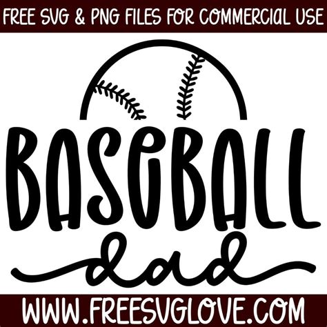 Download Free Baseball Dad - Svg Cut File for Cricut