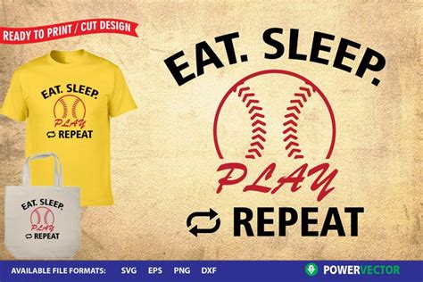 Download Free Baseball Eat Sleep Play Monogram SVG Cutting Files Files
